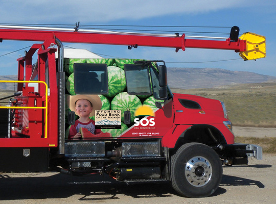 Wyoming Food Bank Swab Rig